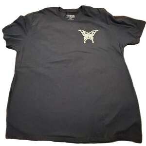 Thirty Single Worldwide Design Co Butterfly Graphic Tee Black 2XL Streetwear
